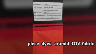 قطعة من نسيج الأراميد IIIA المصبوغ