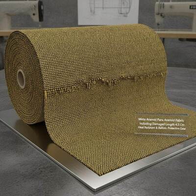 النسيج المتعدد الأراميدية Para Aramid بما في ذلك الطول المتضرر 4.5 سم مناسبة لمعدات الحماية المقاومة للحرارة والقذائف