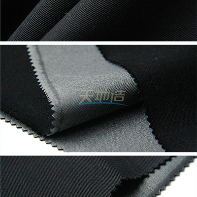 قماش ألياف أراميد ميتا أسود 280gsm 93/5/2 مع طلاء PU