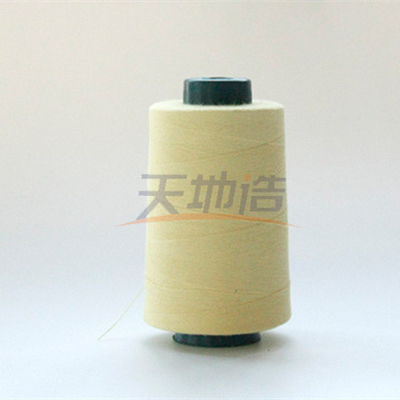 Ne30 / 3 Para Aramid أصفر خيط خياطة مقاوم للحرارة