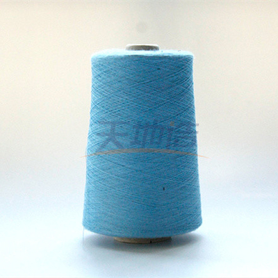 Ne33 / 2 Meta Aramid Blended Yarn Sky Blue For Oil Chemical