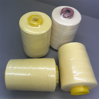 60TEX Ne30 / 3 خيط خياطة بارا أراميد أصفر خام بقوة عالية